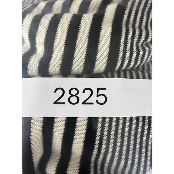 Norton Studio Petite Size PL Striped Casual Button Cardigan Sweater Black White - Picture 10 of 10